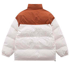 Chaqueta de invierno de burbujas con logotipo personalizado para hombre Chaqueta de invierno de burbujas personalizada con diseño de servicio OEM a la venta - Product Image 2