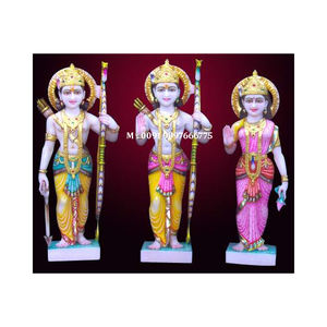 Nouvelle Statue de Ram Darbar en Marbre Blanc Faite à la Main, Position Debout, Meilleure Vente, pour Décoration de Temple, au Meilleur Prix - Product Image 1