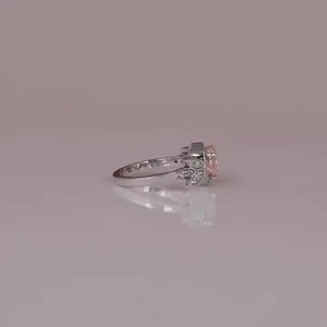 Anillo de corte en forma de corazón de diamante cultivado en laboratorio personalizado de lujo 14K anillo de compromiso chapado en oro sólido para mujer - Product Image 3