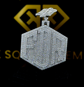 Colgante Hip Hop con Letra Personalizada, Colgante con Número Hip Hop para Hombre, Colgante de Moissanita, Joyería Hip Hop Ice Out - Product Image 1