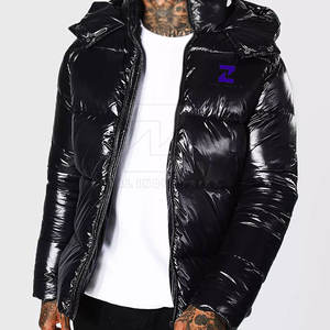 Veste d'hiver matelassée décontractée pour homme, prix de vente d'usine, vente en gros, respirante, confortable, écologique, logo frontal - Product Image 1