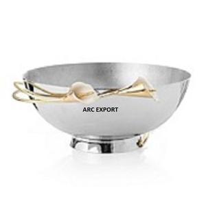 Exclusive <b>Large</b> Unique Design Plated Shape Standard Decorating Wholesale Best Top Quality <b>Serving</b> Plated <b>Bowls</b> For Home Decor - Product Image 5