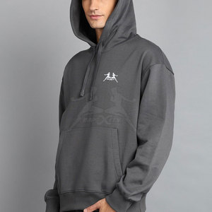 Sudadera con capucha versátil para hombre en material de algodón para uso en interiores y exteriores Sudadera con capucha básica para hombre con algodón hecho - Product Image 5