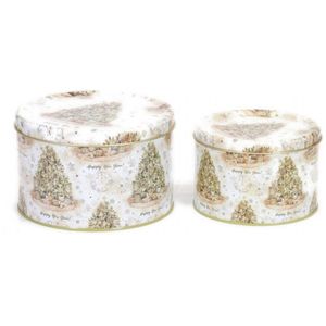 2.5L round Metal Canister Ø175x110 mm Jolly <b>Tool</b> <b>Storage</b> Container - Product Image 3