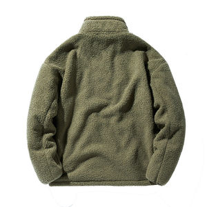 New Autumn Winter Custom Unisex Heavyweight Polar <b>Sherpa</b> Fleece <b>Jacket</b> Zipper <b>Men</b> Polar Fleece Streetwear Casual Wear - Product Image 3