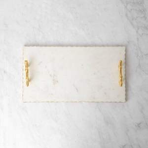 Plateau en marbre contemporain conçu pour la décoration de table basse, le style de table à manger et les accents d'intérieur - Product Image 4