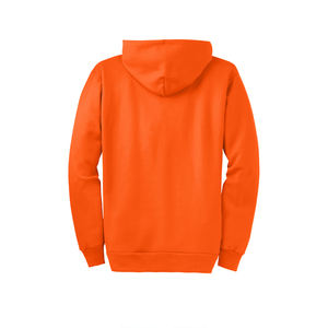 Wholesale Price <b>Mens</b> <b>Orange</b> Zip Up <b>Hoodie</b> Custom Logo Cotton Fleece Sweatshirt with Front Pockets OEM Winter Casual Wear - Product Image 2
