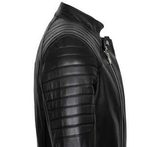 แจ็กเก็ตหนังผู้ชายกันลมกันลมฤดูหนาวแจ็คเก็ตหนังสำหรับผู้ชายปรับแต่งได้ใหม่ล่าสุดสำหรับมอเตอร์ไซค์ - Product Image 4