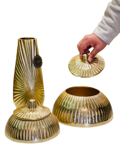 ชามใส่ถั่วสำหรับตกแต่งทำด้วยมือมาใหม่หรูหราสแตนเลสโลหะเครื่องปรุงอาหารเซิร์ฟเวอร์เทคนิคขัดเงาสำหรับงานปาร์ตี้ - Product Image 5