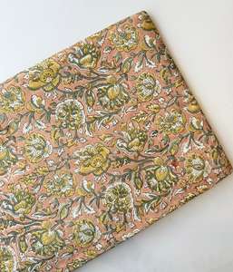 ผ้าฝ้าย100% บล็อกมือพิมพ์ลาย jaipur มรดกทางวัฒนธรรมแบบดั้งเดิมเป็นมิตรกับสิ่งแวดล้อม - Product Image 5