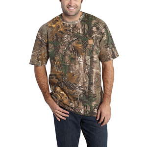 T-shirts 100% coton pour hommes 260 GSM manches courtes Camouflage chasse impression arbre véritable Jungle Boxy Fit Boxy Fit T-Shirts pour hommes - Product Image 1