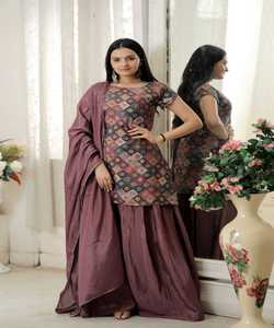 ชุดฮิญาบสำหรับเด็กผู้ชายชุดอาหรับซาอุดิอาระเบียผ้าซาตินประดับลูกปัดสีชมพู - Product Image 3