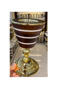 Metal Silver Color <b>Bakhoor</b> Burner Set Of Two Round Shape Mabkhars <b>Oud</b> Burner For Home Hotel Fragrance Use - Product Image 6