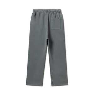 Custom for Hem French Terry Regular 100% Cotton Mid Waist Plain Solid Wide Leg <b>Jogger</b> Stack <b>Baggy</b> Men Flared Sweatpants Trousers - Product Image 4