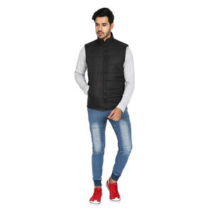 Chalecos Acolchados Casuales de Invierno para Hombre Hechos en Pakistán, con Cierre, Sin Mangas, Diseño Personalizado de Lona, Servicio OEM de Marca - Product Image 5