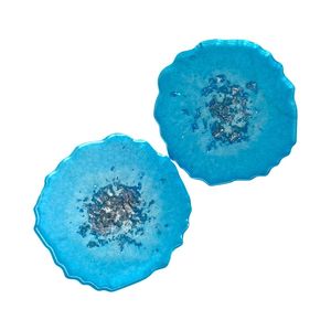 Posavasos de resina con efecto mármol, acabado elegante para decoración de mesas de lujo, estilo moderno, duradero y reutilizable - Product Image 2