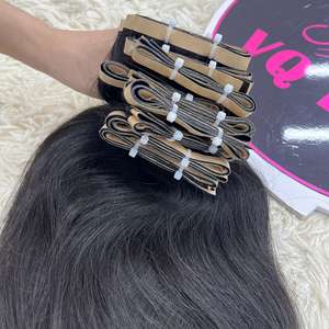 Article chaud Bundles de cheveux raides naturels 100% Extensions de cheveux raides soyeux doux de qualité supérieure - Product Image 1