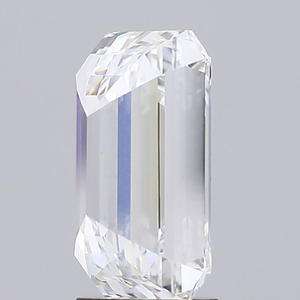 Diamant de laboratoire taille émeraude Rising Diamond 4,03 carats, couleur E, clarté VS1, percé au laser, certifié IGI pour la fabrication de bijoux - Product Image 5