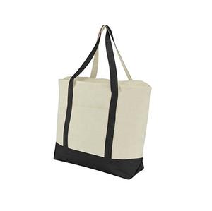 Sac fourre-tout en coton blanc réutilisable avec Logo imprimé personnalisé, sac de Shopping en toile de coton 100% biologique - Product Image 4