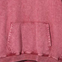 Sweat à capuche délavé à l'acide pour homme, style streetwear, de bonne qualité, vente directe usine 2026, logo personnalisé, couleur unie