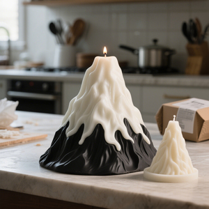 Postre en forma de volcán con <span class=keywords><strong>molde</strong></span> de vela que brota DIY 3D vela <span class=keywords><strong>molde</strong></span> de fundición de silicona vela hecha a mano jabón hacer <span class=keywords><strong>molde</strong></span> de cera - Product Image 4