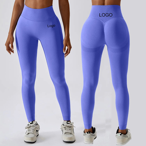 Custom High Waist Professional Manufacturer OEM Service Leggings Custom High Waist Yoga Pants Gym Women Workout Leggings - Product Image 1