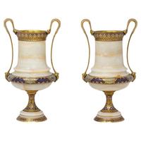 Vase à fleurs en marbre blanc avec base en laiton, fait main, écologique, décoration moderne de luxe pour la maison
