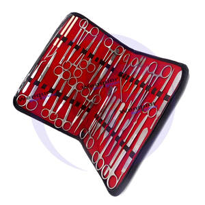 Kit d'instruments chirurgicaux vétérinaires de base réutilisable 35 pièces Outils en acier allemand avec étui à fermeture éclair pour usage vétérinaire - Product Image 5