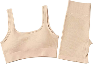 2024 gros décontracté grande taille Jogging femmes survêtement couleur unie pantalons longs 2 pièces ensemble course Yoga ensemble - Product Image 2