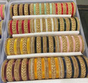 Premium Quality Bridal <b>Bangles</b> Set Traditional Indian Wedding Jewelry for Women & Girls Available for Sale from India - Product Image 1