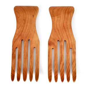 Cuchara de mano de madera de acacia natural, cuenco para servidor de frutas, cocina de Hotel, accesorios de Catering, el mejor diseño, superventas - Product Image 1