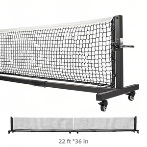 Hoge Kwaliteit Heavy Duty Pickleball <span class=keywords><strong>Net</strong></span> Toernooi Grade Draagbare <span class=keywords><strong>Net</strong></span> Systeem Met Wielen Voor Buiten En Binnen Wedstrijden - Product Image 1
