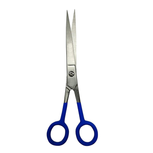 6 Inch <b>Left</b>-<b>Handed</b> Stainless Steel Long Handle Swivel Rings Thinning Salon Barber <b>Scissors</b> for Professional Hair Cutting - Product Image 5