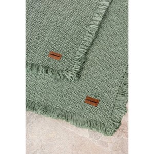 Cotton Box Lot de 2 tapis de bain verts 75x125 et 60x90 tailles - Product Image 2