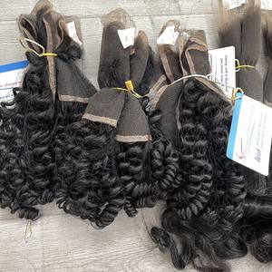 Best Quality Steam <b>Curly</b> Bummerse <b>Curly</b> Human Closure 4x4 5x5 6x6 7x7 <b>Hair</b> High Density Raw Remy Natural Vendor Silky <b>Hair</b> - Product Image 1