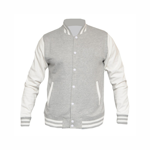 Custom Design <b>White</b> Leather & Wool Winter Sheep Fur Baseball Letterman Varsity <b>Jackets</b> for <b>Men</b> College - Product Image 3