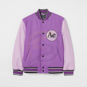 Chaqueta de invierno para hombre hecha a medida 2025, nueva moda, chaqueta de tela de lona con diseño de letras de chenilla bordadas para hombre - Product Image 2