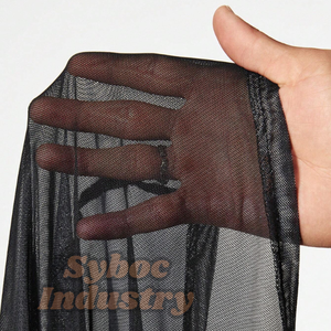 T-shirt en maille pour unisexe Tissu en maille noir respirant T-shirt en maille d'été surdimensionné pour le football - Product Image 6