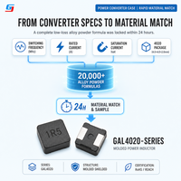 Inducteurs de puissance SMD série GAL4020, inducteurs blindés moulés à courant élevé pour convertisseur DC-DC, alimentation électrique