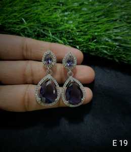 Indian Latest Exclusive Designer Light Weight With American <b>Diamond</b> <b>Earring</b> Women for Party Women's Fashionable Party - Product Image 6