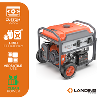 Générateur double carburant essence/GPL 10 kW 511004, 520 cm³, 40 L, démarrage électrique portable, 230 V 400 V 50 Hz, alimentation de secours