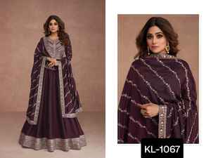 Designer indien pakistanais Salwar Kameez costume indien porter Georgette fil broderie main travail robes fête porter Net Saree - Product Image 4