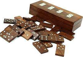 Caja de dominó de madera de mango hecha a mano para jugar para la temporada de otoño infantil - Product Image 6