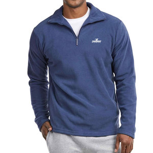 Veste polaire à demi-zip durable avec doublure en polaire douce et design simple et propre pour tous les jours Veste polaire à demi-zip en peluche - Product Image 1