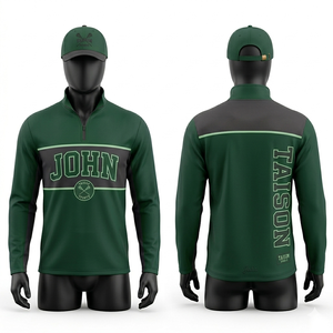 Sweat à capuche d'entraînement de lacrosse pour hommes, 220 GSM, tissu polyester de haute qualité, design à panneaux vert et noir, broderie, sublimation, logo personnalisé - Product Image 1