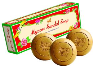 450 gm Mysore Sandal <b>Soap</b> Herbal with Sandalwood Oil (3 X150 Gm) - Product Image 4