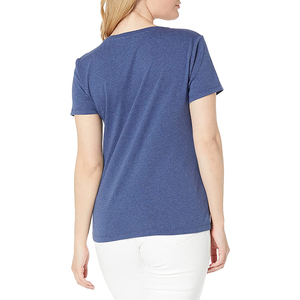 T-shirts décontractés de haute qualité pour femmes et filles OEM 2025 avec impression de logo personnalisée en coton à la mode pour femmes - Product Image 2