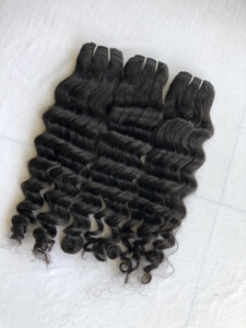 Haute Qualité 100% Exportation 16 Pouces Lâche Vague Profonde Bundle 100% Raw Remy Temple Indien Vierge Extensions de Cheveux Humains 12A Doux Unique - Product Image 3