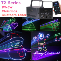 Luz Láser RGB de 3W a Bajo Precio de Fábrica, Control DMX512 para DJ, Fiestas, Efectos de Iluminación en Escenarios