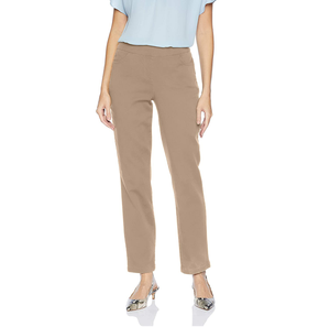 Vêtements professionnels pantalons habillés d'affaires de bureau sur mesure pantalons habillés de couleur unie respirante pour femmes - Product Image 3